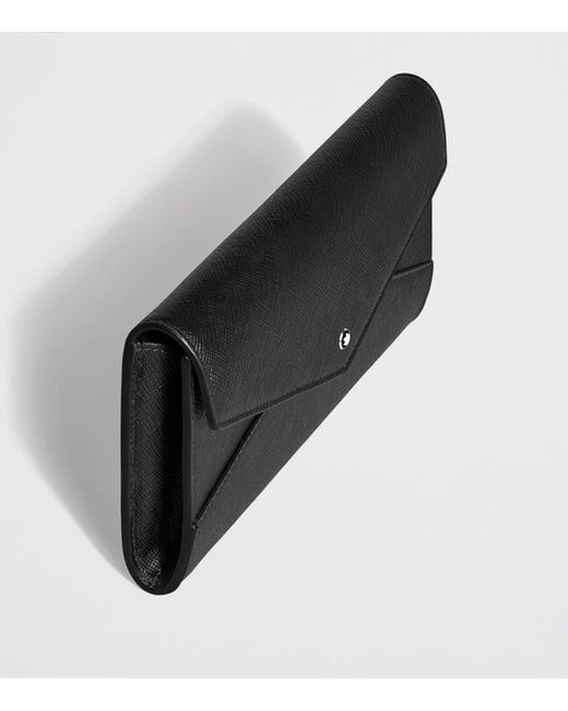Montblanc Black Leather Sartorial Continental Wallet