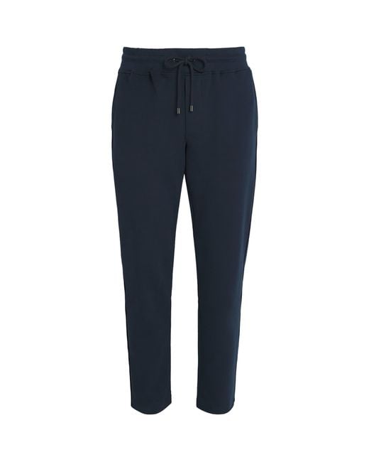 Pal Zileri Blue Cotton-Blend Drawstring Sweatpants for men