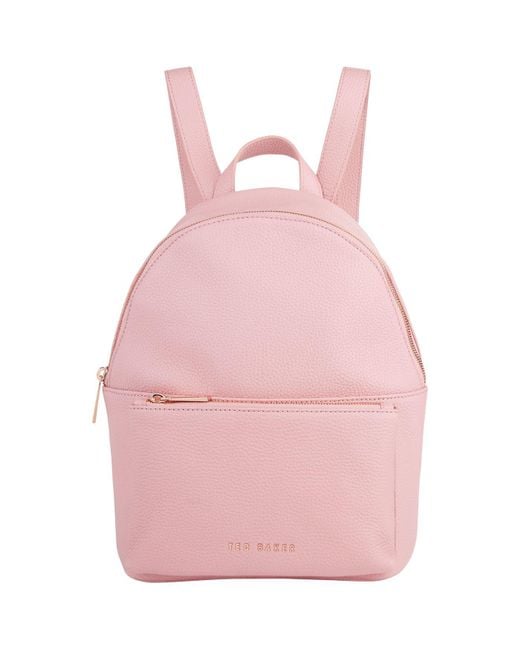 Ted Baker Pink Pearen Leather Backpack