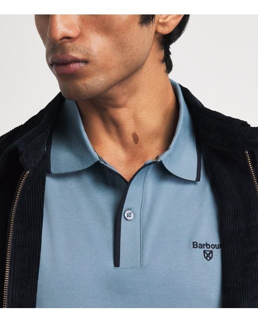Barbour Blue Callock Polo Shirt for men