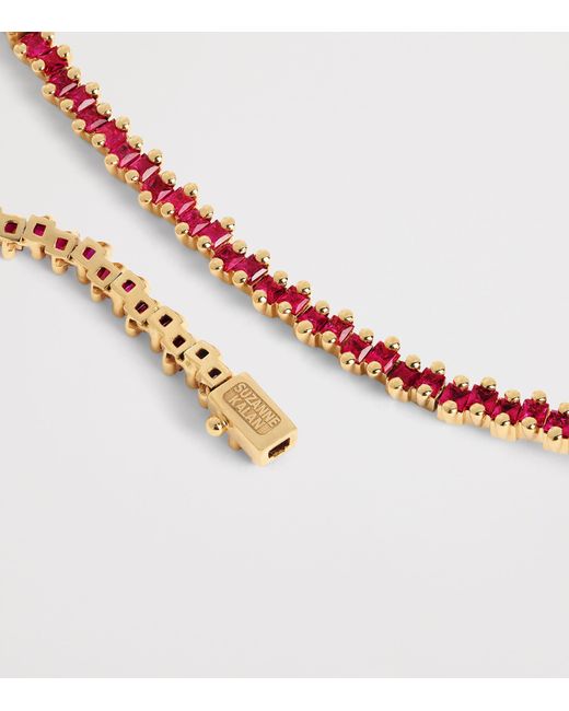 Suzanne Kalan Red And Ruby Princess Tennis Necklace