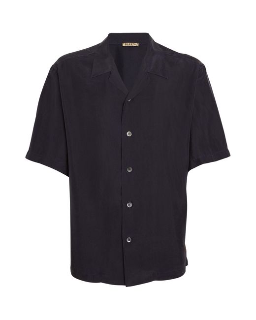 Barena Black Silk Shirt for men