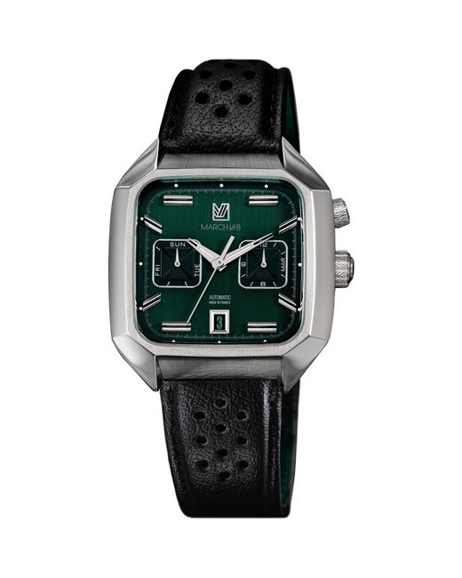 March LA.B Green Stainless Steel Am2 Calendar Automatic Watch 41mm for men