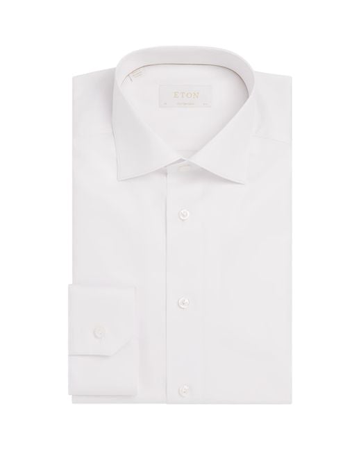 Eton of Sweden White Organic Cotton Elevated Contemporary-Fit Shirt for men