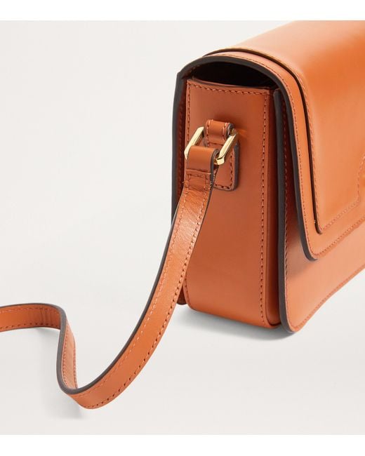 Harrods Brown Leather Camera Bag