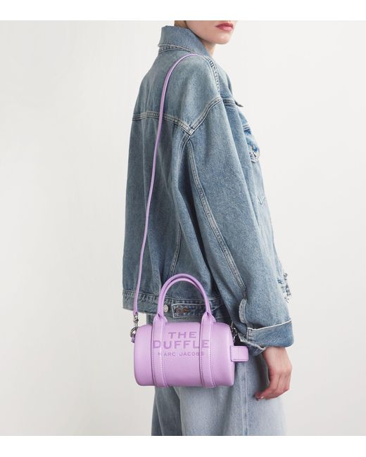 Marc Jacobs Purple The Leather The Mini Duffle Bag