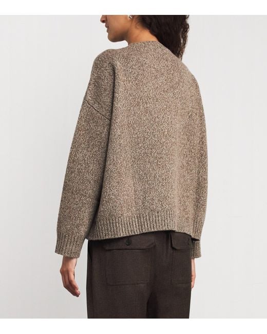 Weekend by Maxmara Brown Virgin Wool Sweater