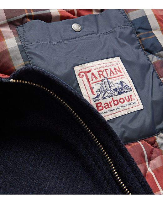 Barbour Blue Wool Foulton Jacket for men