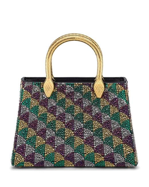 BVLGARI Multicolor Crystal Serpentine Duo Top-Handle Bag