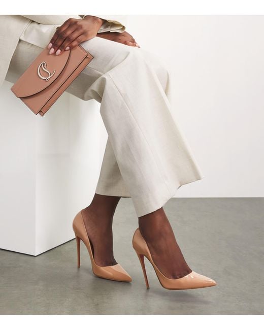 Christian Louboutin Natural So Kate Patent Pumps 120