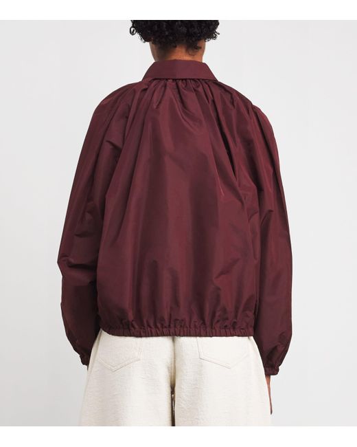 Patou Red Volume Bubble Blouse