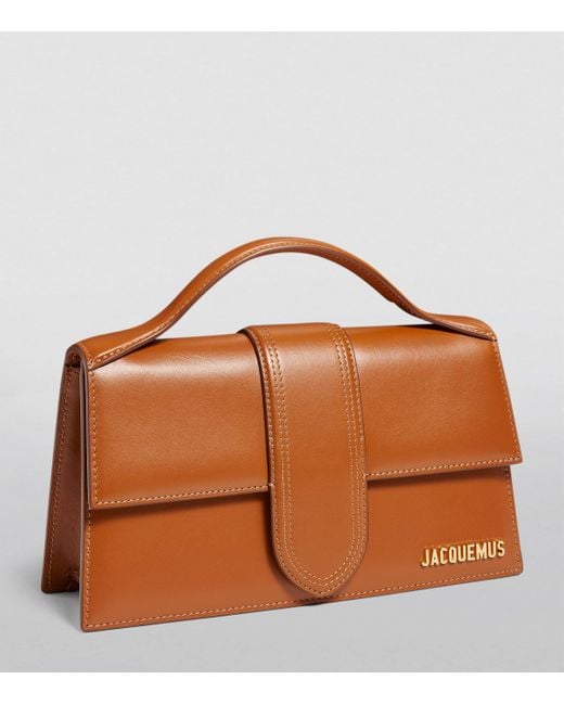 Jacquemus Brown Leather Le Grand Bambino Top-Handle Bag