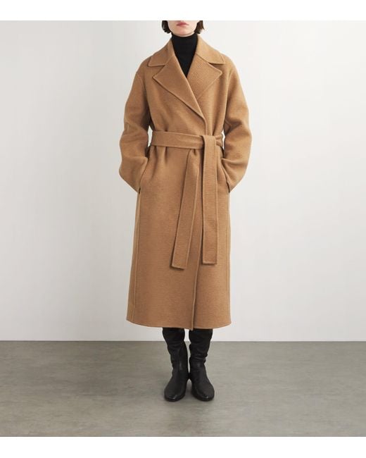 The Row Natural Malika Wool-Blend Coat