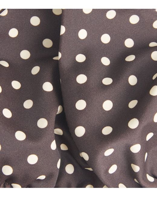 Matteau Brown The String Polka Dot Bikini Top