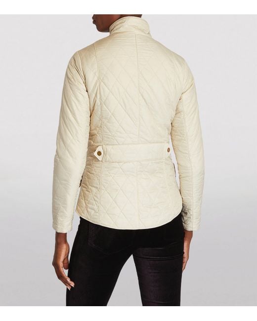 Barbour Natural Flyweight Cavalry Quilted Jacket
