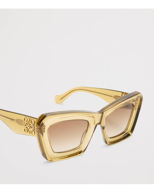 Loewe Natural Bevelled Cat Eye Sunglasses