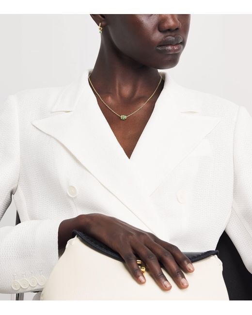 Spinelli Kilcollin Natural And Emerald Vesta Necklace