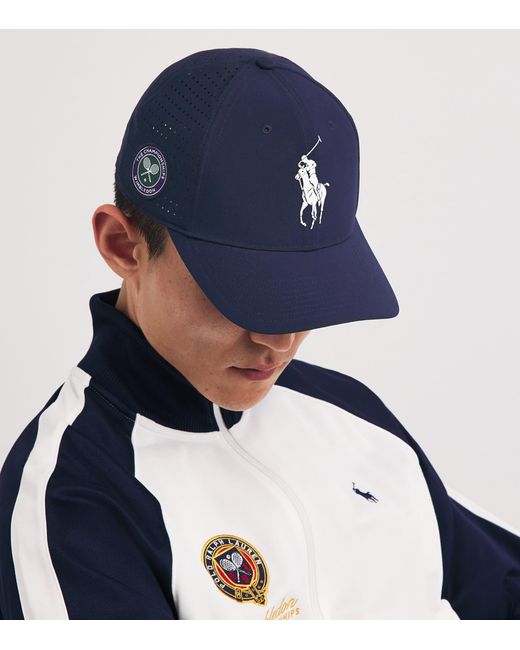 Ralph Lauren Blue X Wimbledon Polo Pony Baseball Cap for men