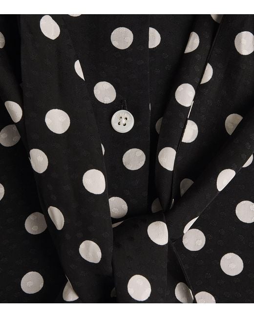 Anine Bing Black Polka Dot Ruby Blouse