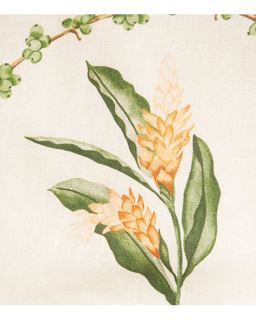 Agua Bendita Metallic Linen Luna Mini Wrap Skirt