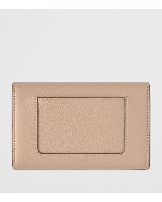 Mulberry Natural Medium Darley Wallet Crumpet