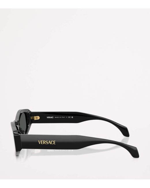 Versace Black Irregular Sunglasses