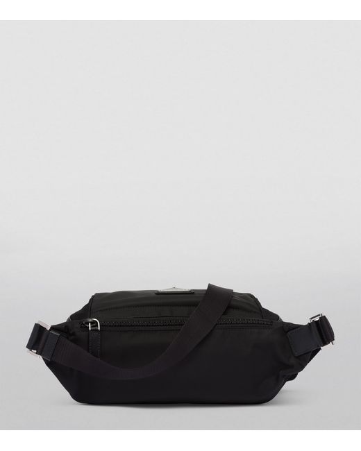 Prada Black Re-Nylon And Saffiano Leather Shoulder Bag for men