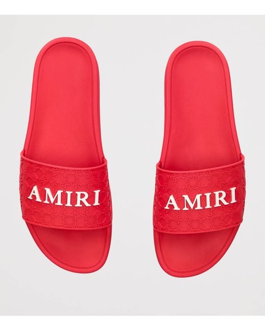 Amiri Red Ma Quad Pool Slides