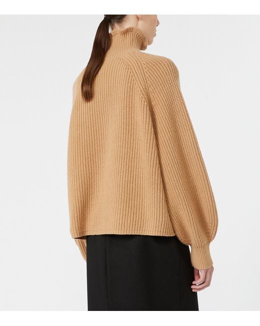 Max Mara Natural Wool-Cashmere Sweater