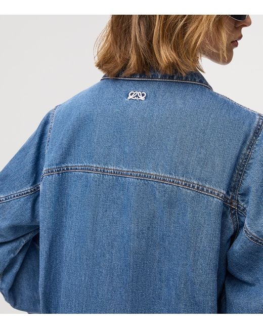 Loewe Blue Denim Oversized Jacket