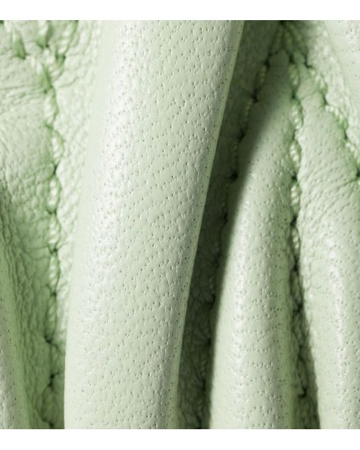 Miu Miu Green Nappa Leather Matelassé Arcadie Top-Handle Bag