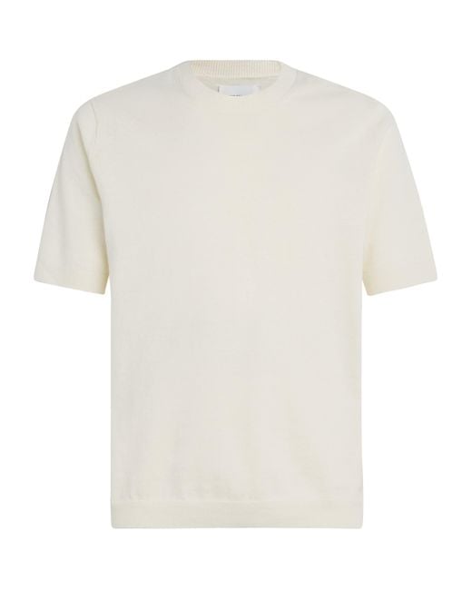 Norse Projects White Linen-Cotton Rhys T-Shirt for men