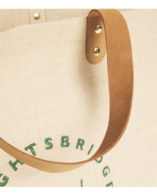 Harrods Natural Jute And Cotton Food Halls Shopper Bag