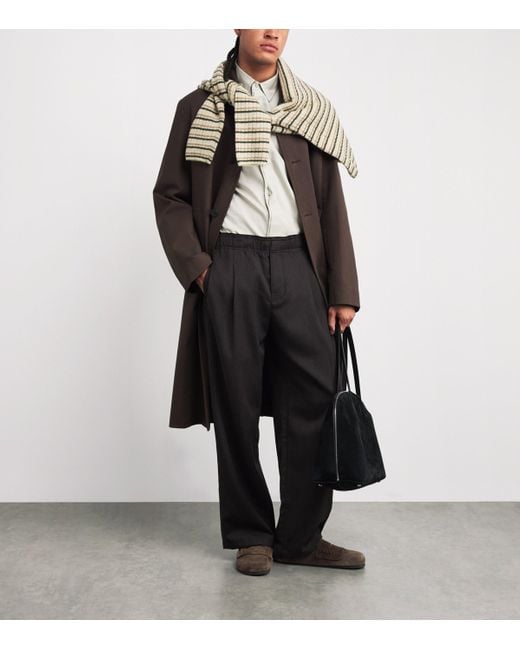 Jacquemus Brown Suede Mule Loafers for men