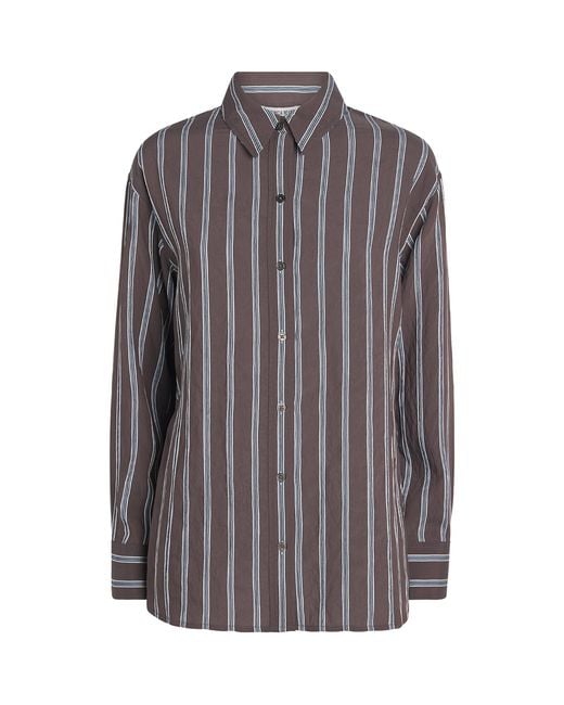 Veronica Beard Gray Stripe Lloyd Shirt