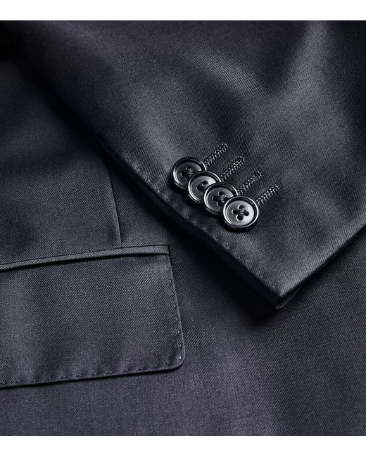Corneliani Blue Virgin Wool 2-Piece Suit for men