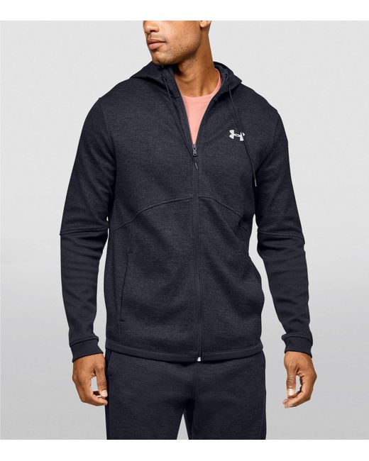 Under Armour Blue Double Knit Full-zip Hoodie for men