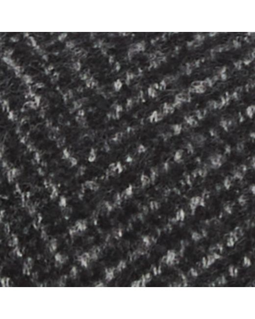 Borsalino Gray Wool-Blend Herringbone Baker Boy Hat for men