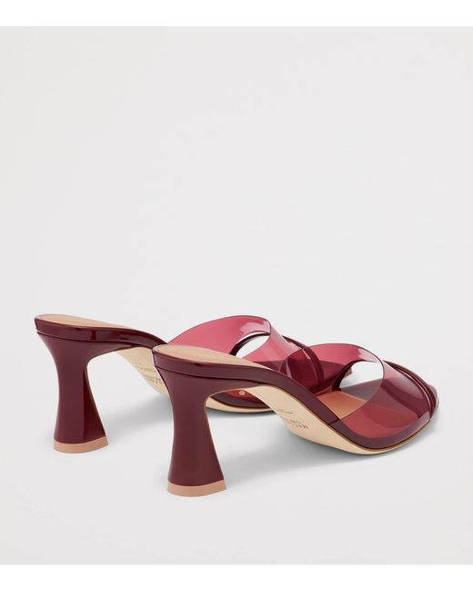 Malone Souliers Pink Patent Leather Roxanne Heeled Mules 70