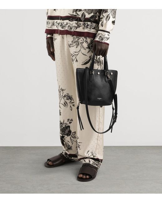 Dolce & Gabbana Black Leather Atene Tote Bag for men
