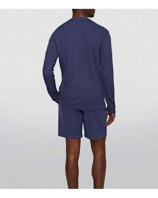 Orlebar Brown Blue Linen Ambrose Shorts for men