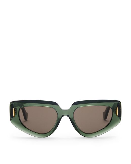 Loewe Green Small Butterfly Screen Sunglasses