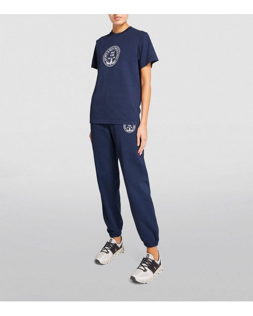 Sporty & Rich Blue Central Park Logo T-shirt