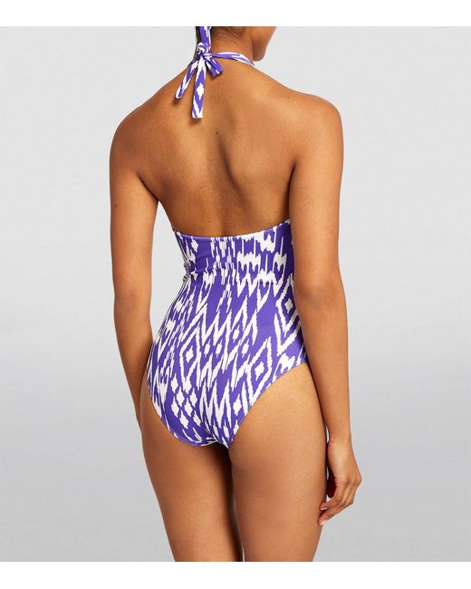 Eres Purple Halterneck Sunny Swimsuit