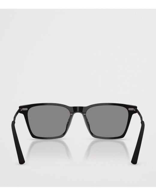 Oliver Peoples Gray R-19 Pillow Sunglasses
