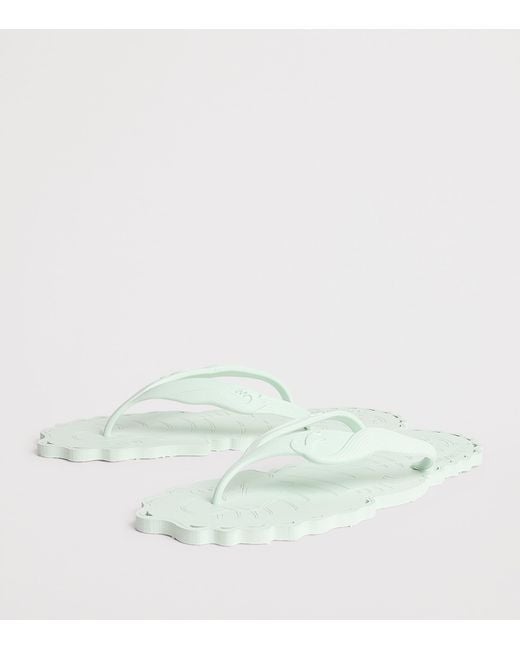 Zimmermann White Seafoam Flip Flops