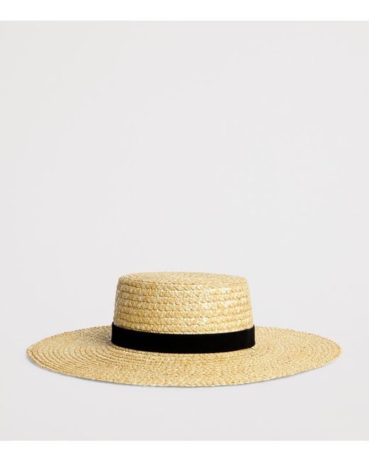 Lack of Color Natural Raffia Mira Boater Hat