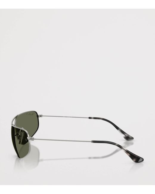 Ray-Ban Green Rectangle Sunglasses