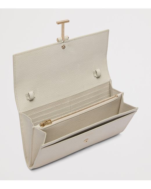 Tom Ford Natural Leather Wallet With Strap
