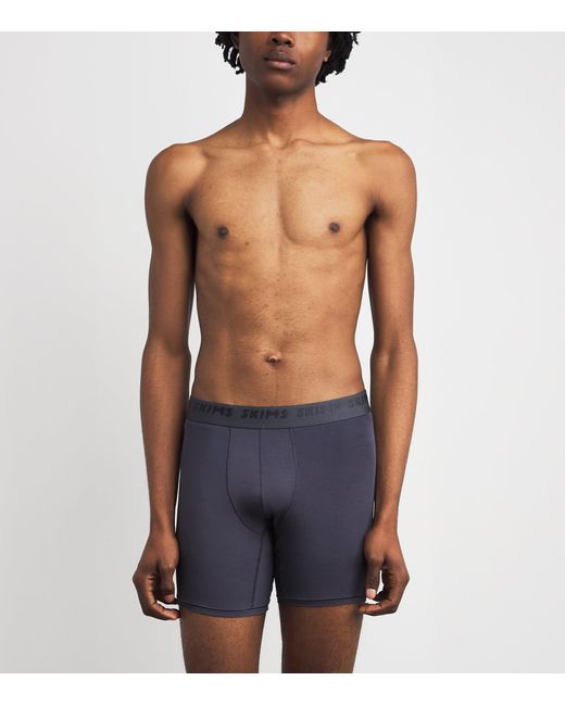Skims Blue Stretch Boxer Briefs for men